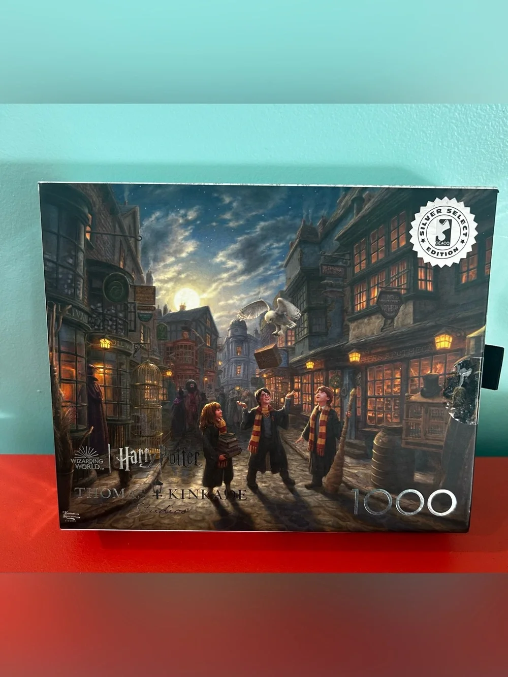 Thomas Kinkade Silver Select Harry Potter Diagon Alley - Complete 1000 pc puzzle